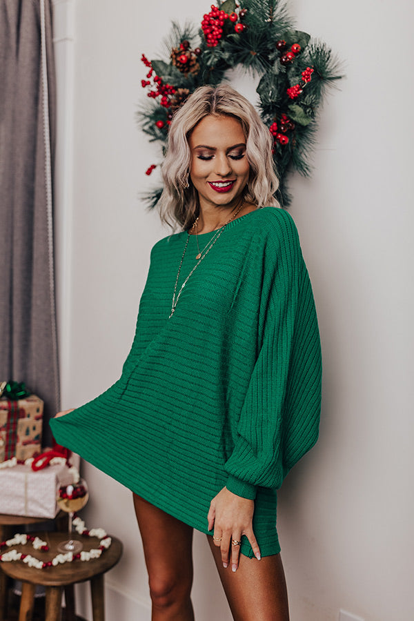 Effortless In Estes Park Shift Sweater In Kelly Green • Impressions ...