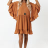 Chic On Standby Shift Dress in Camel Image - 1