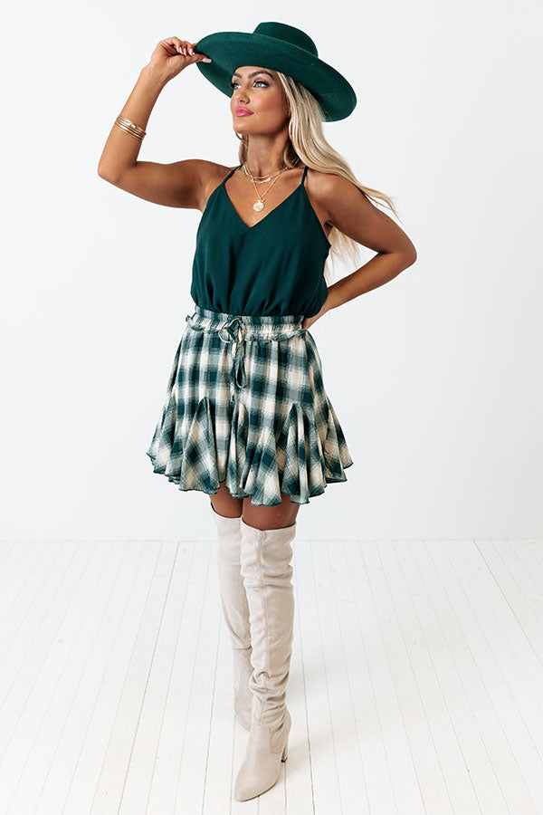 Tour The City Shift Tank In Hunter Green Image - 2