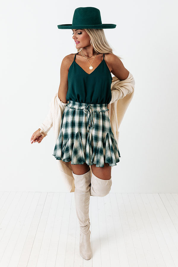 Tour The City Shift Tank In Hunter Green Image - 5