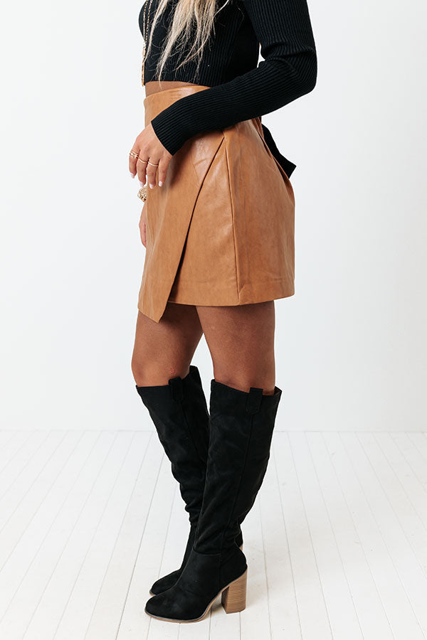 The Fabina Faux Leather Skirt Image - 4