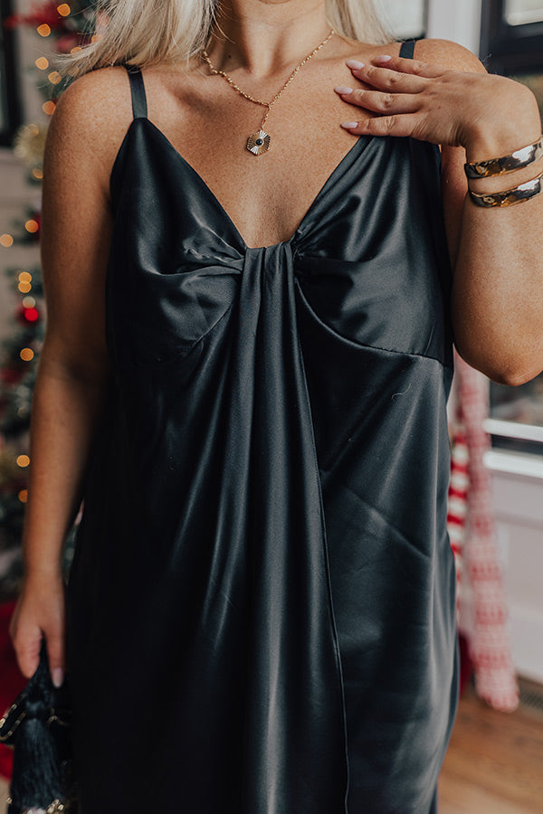 Five Stars Only Satin Dress Curves Image - 4