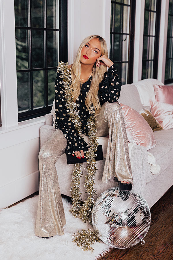 Sweeter With Time Polka Dot Shift Top in Black Image - 4