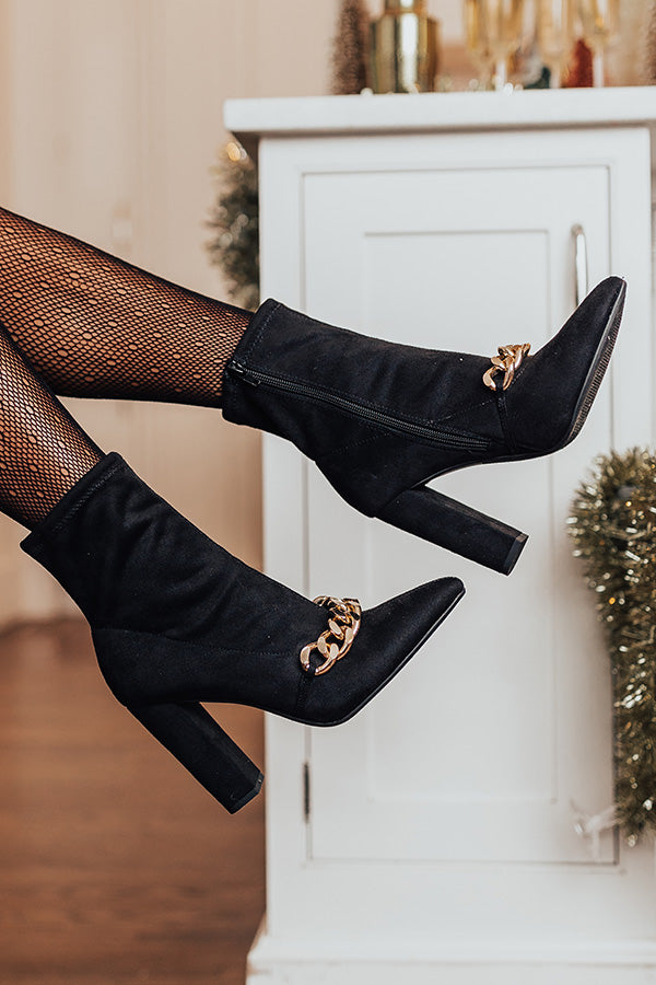 The Nessa Faux Suede Bootie Image - 5