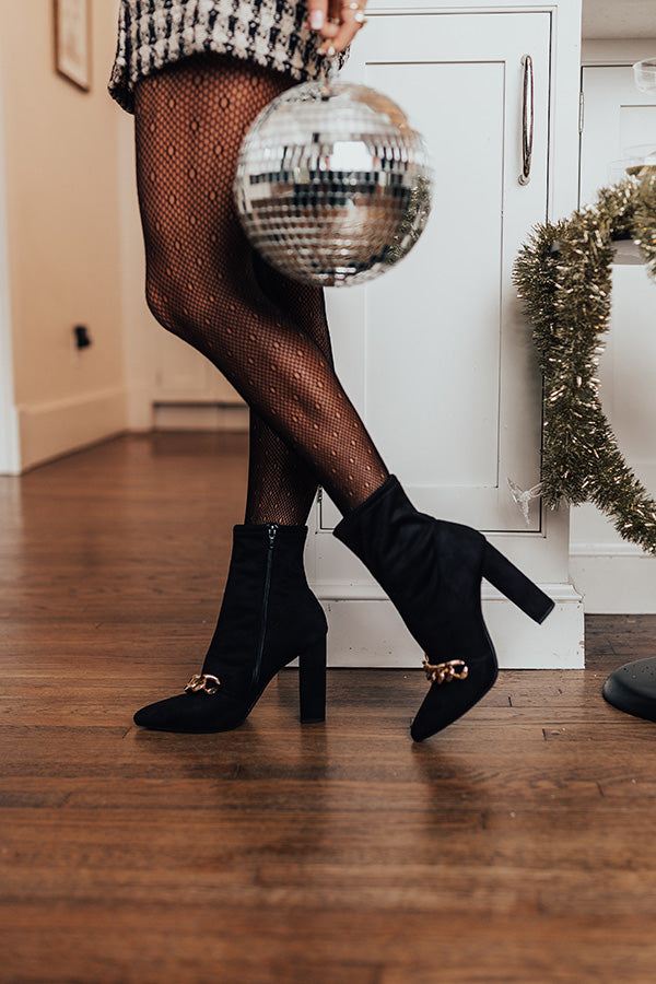The Nessa Faux Suede Bootie