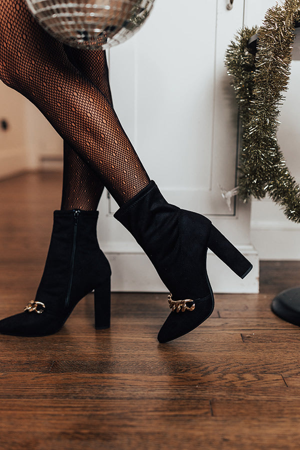 The Nessa Faux Suede Bootie Image - 4