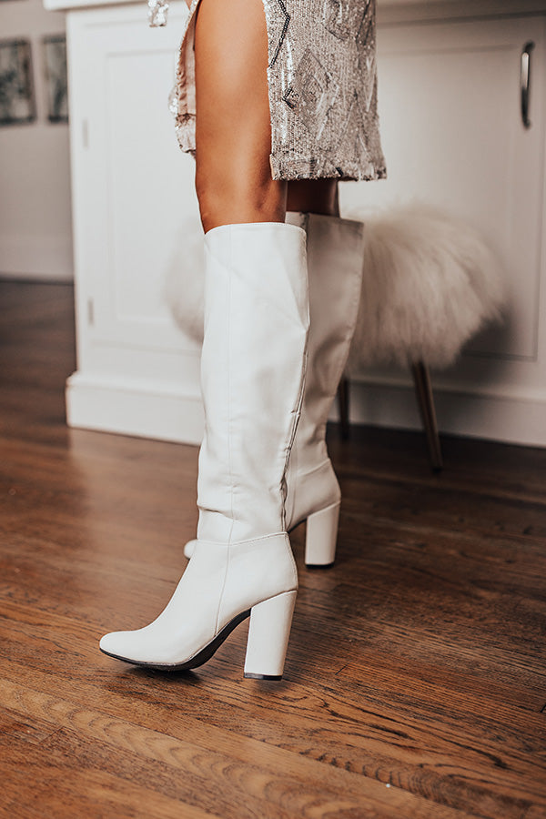 The Cassian Faux Leather Knee High Boot Image - 3