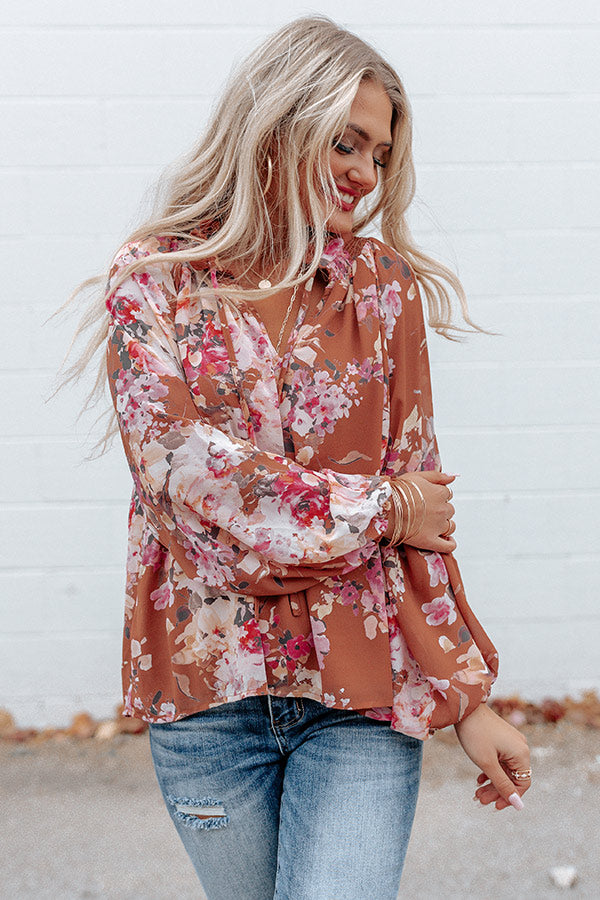 Easy To Please Floral Shift Top