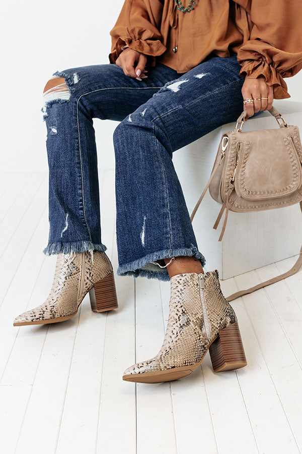 The Kentucky Snake Print Bootie Image - 3