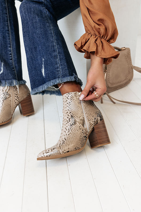 The Kentucky Snake Print Bootie Image - 4