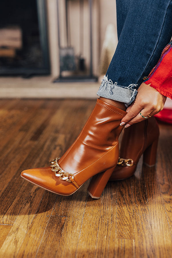 The Nessa Faux Leather Bootie Image - 4