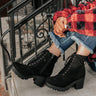 The Timber Faux Suede Bootie in Black Image - 1