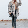 Good Outfit Day Corduroy Leopard Jacket in Iced Latte Image - 1