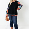Dating Game Sweater Top in Black Curves Image - 1