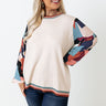Dating Game Sweater Top in Beige Curves Image - 1