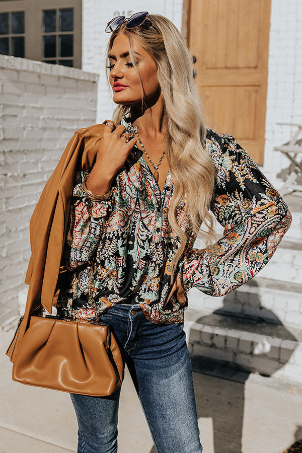 Happy Hour Fun Floral Shift Top