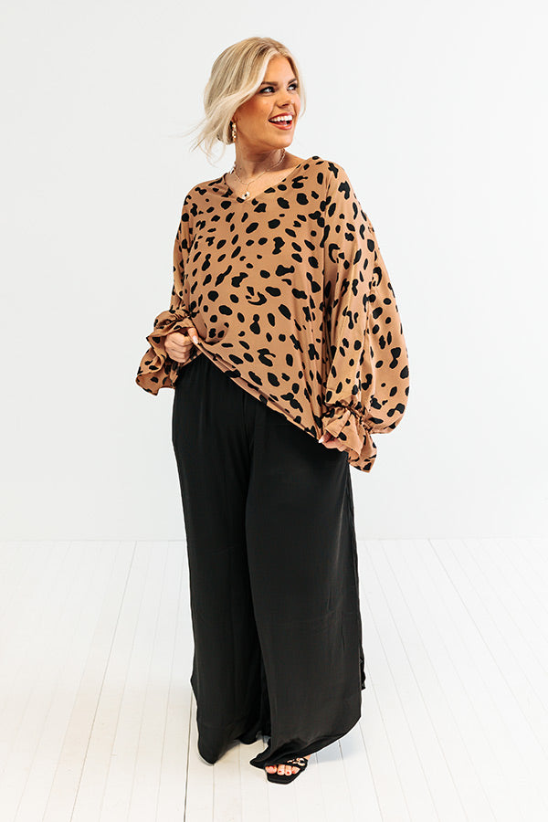 Sweeter With Time Leopard Shift Top in Mocha Curves Image - 5