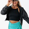 Mama Sherpa Lettered Baseball Cap In Vintage Black Image - 1