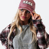 Mama Sherpa Lettered Baseball Cap In Vineyard Grape Image - 1