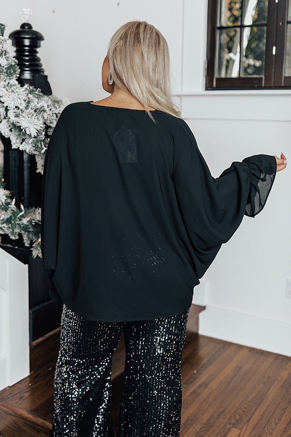 Sweeter With Time Shift Top in Black Curves Image - 5