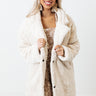 Best Time Of Your Life Plush Coat In Cream Image - 1