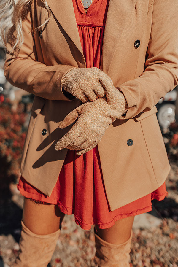 Snowy Nights Gloves In Iced Latte Image - 2