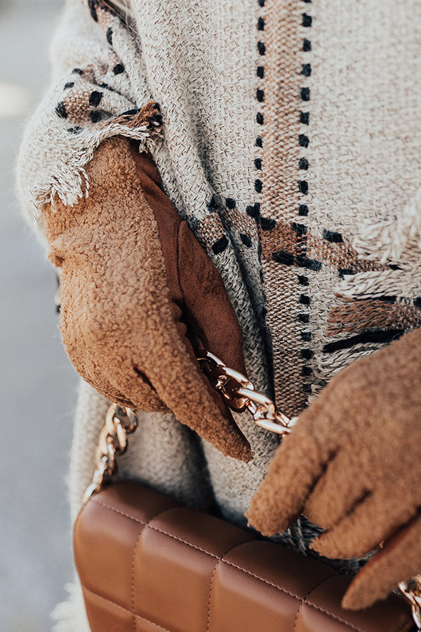 Snowy Nights Gloves In Brown Image - 3