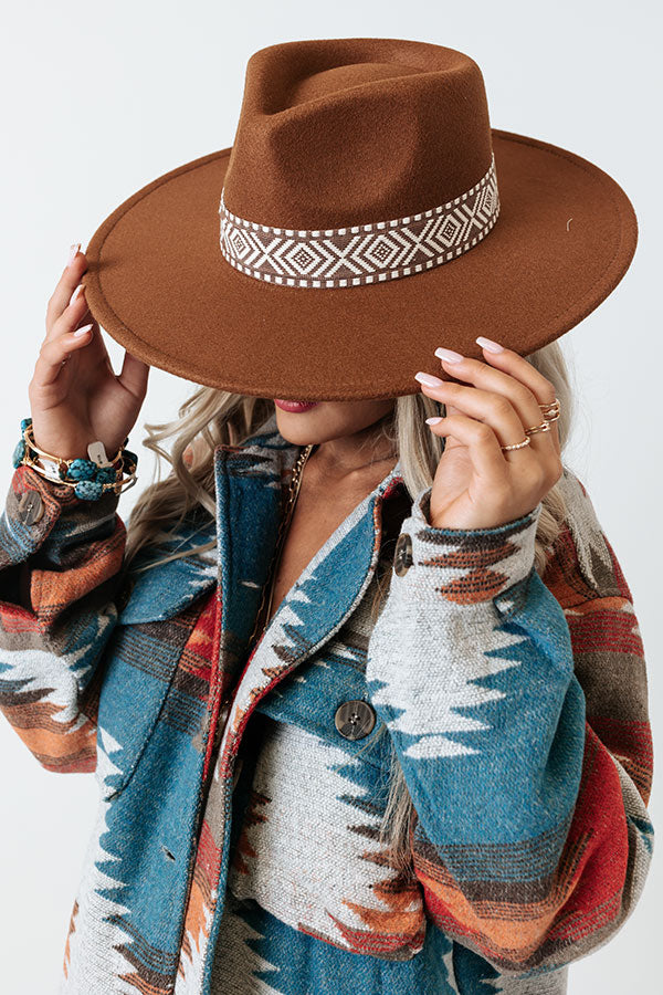 Wrapped In Smiles Felt Fedora In Chocolate Image - 3