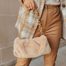 New And Exciting Plush Purse In Iced Latte Image - 1