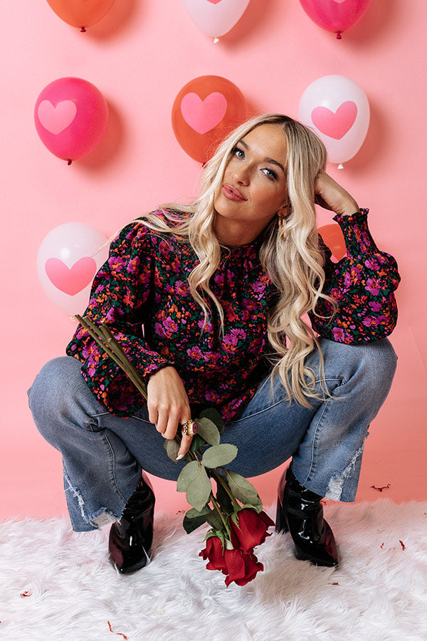 Make It Magical Floral Shift Top Image - 1