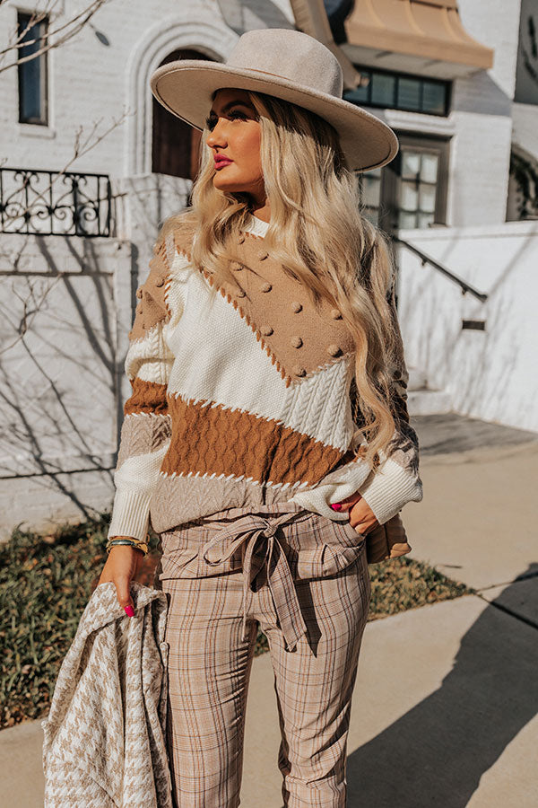 Coolest Feeling Color Block Sweater Image - 1