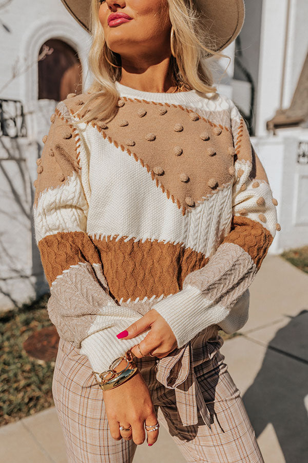 Coolest Feeling Color Block Sweater Image - 1