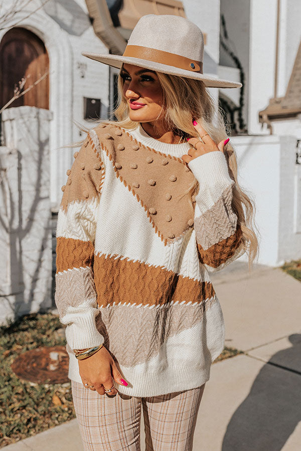 Coolest Feeling Color Block Sweater Image - 1