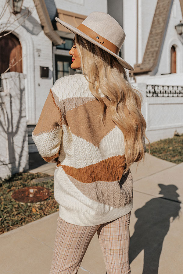 Coolest Feeling Color Block Sweater Image - 1