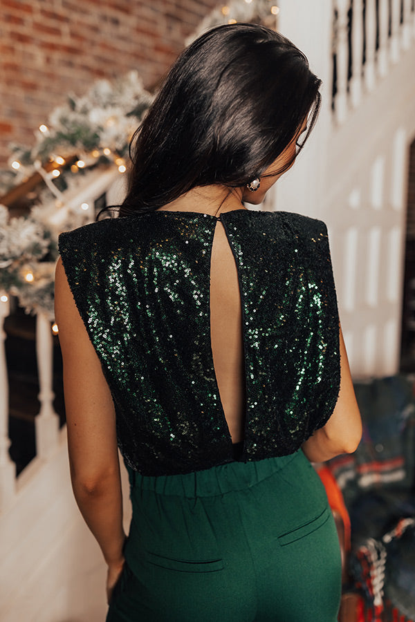 Glittering Skies Sequin Bodysuit Image - 5