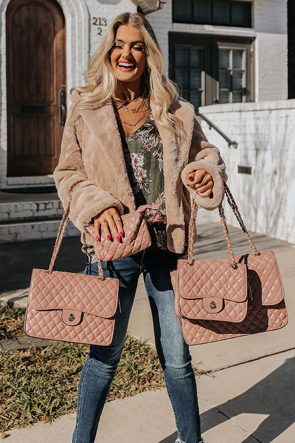 Fashionable Favor 4 In One Quilted Bag Set In Blush • Impressions Online  Boutique