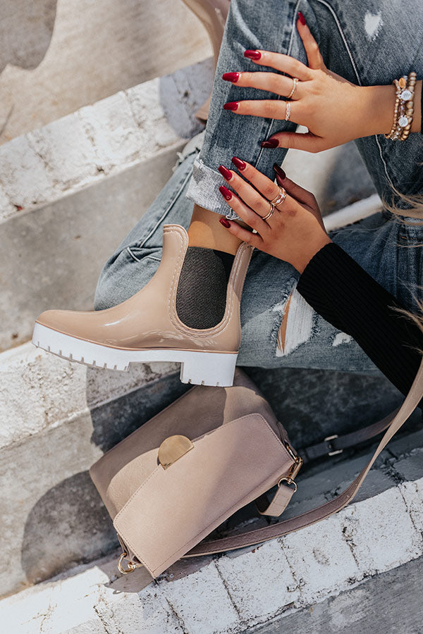 The Collin Rainboot In Taupe Image - 1