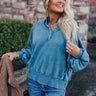 Styled Out Sweatshirt in Blue Image - 1