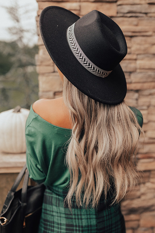 Feeling Elated Felt Fedora In Black Image - 1