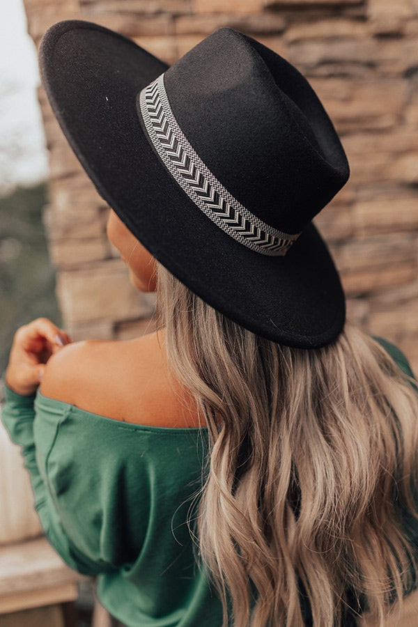 Feeling Elated Felt Fedora In Black Image - 3