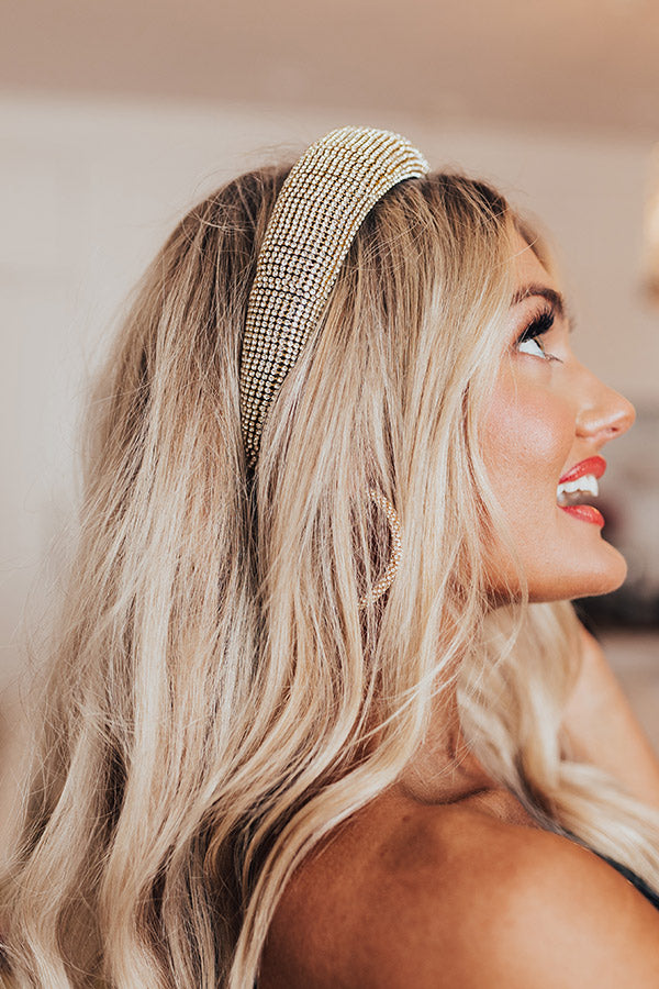 Camera, Lights, and Action Rhinestone Headband Image - 3