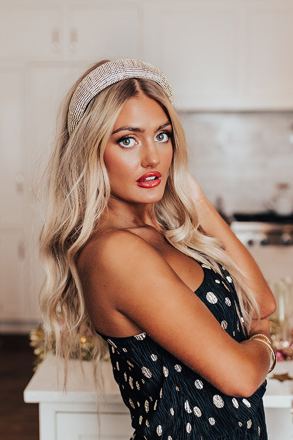 Camera, Lights, and Action Rhinestone Headband Image - 2