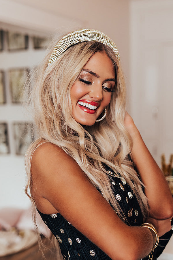 Camera, Lights, and Action Rhinestone Headband Image - 4