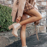 The Auden Faux Suede Bootie In Taupe Image - 1