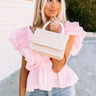 Gorgeous Girly Woven Purse In Ivory Image - 1