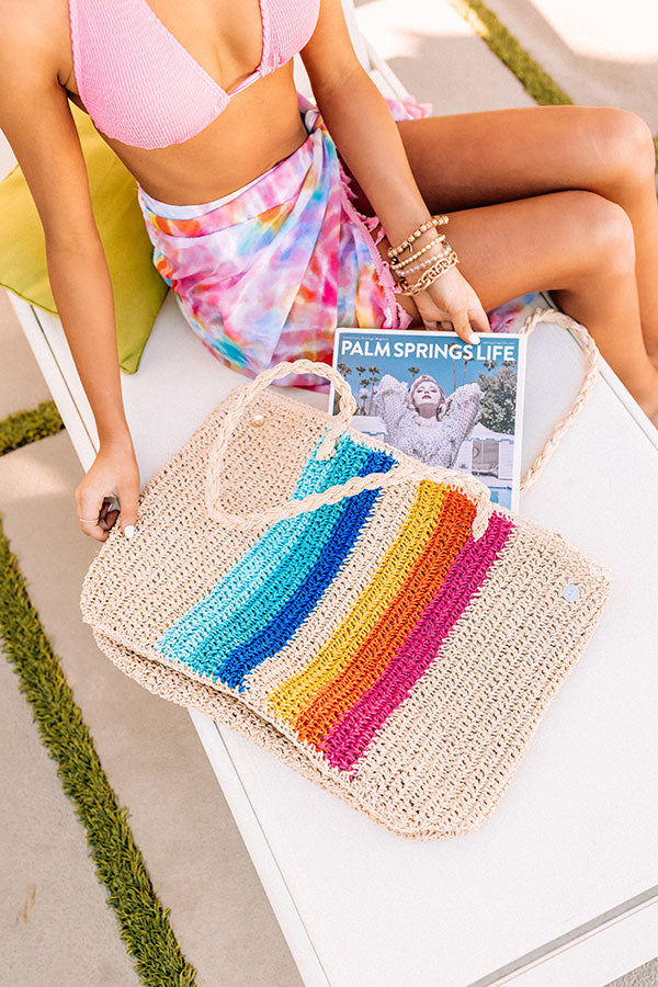 Smooth Lines Woven Tote Image - 2