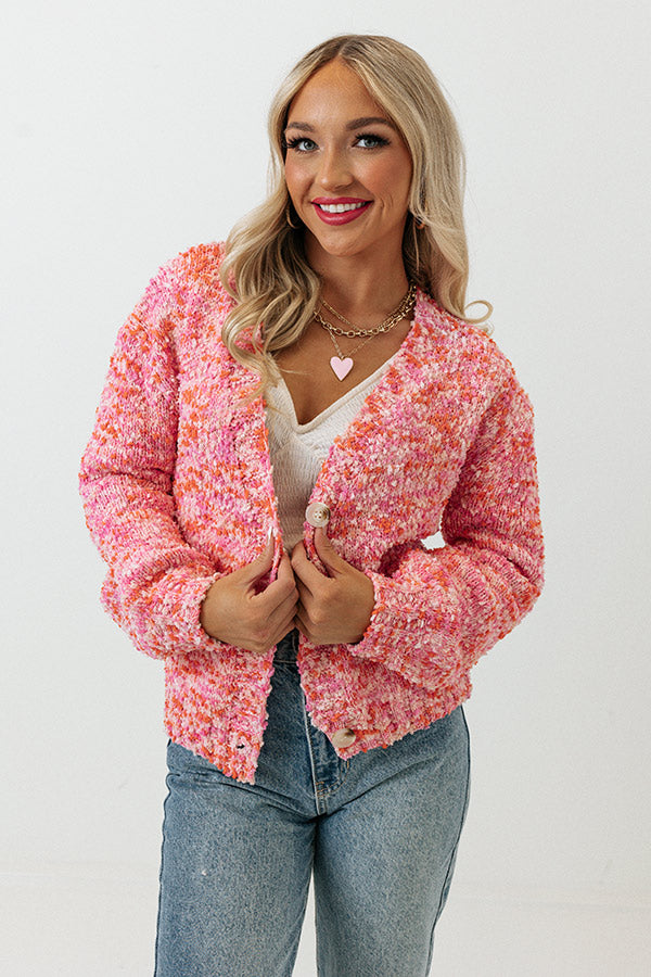 Every Enchantment Knit Cardigan in Pink