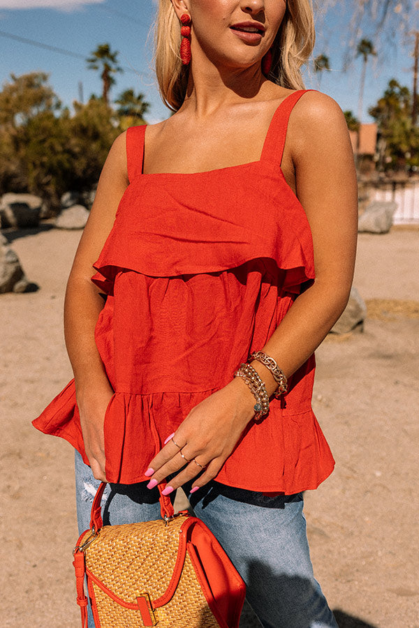 Right On Trend Shift Tank In Red Image - 4