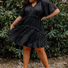 Super Chic Babydoll Dress In Black Curves Image - 1
