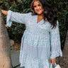 Beyond Chic Babydoll Dress In Sky Blue Curves Image - 1